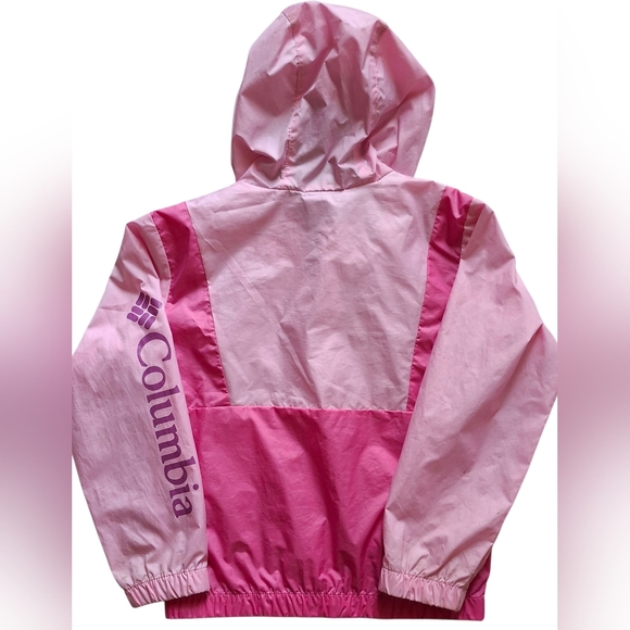 COLUMBIA little girl windbreaker raincoat hooded jacket size XS - Picture 2 of 4